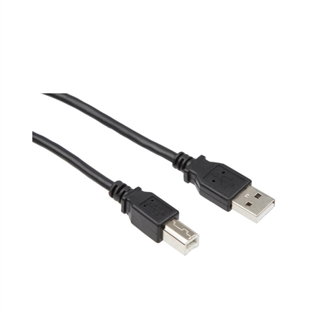 USB 2.0 kabel - USB-A han / USB-B han - 1.8 m