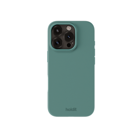 HOLDIT - Silicone Cover Moss Green - iPhone 16 Pro