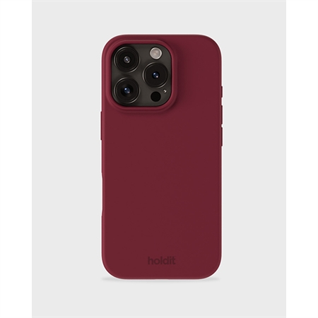 HOLDIT - Silicone Cover Red Velvet - iPhone 14 Pro