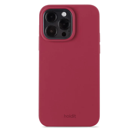 HOLDIT - Silicone Cover Red Velvet - iPhone 13 Pro