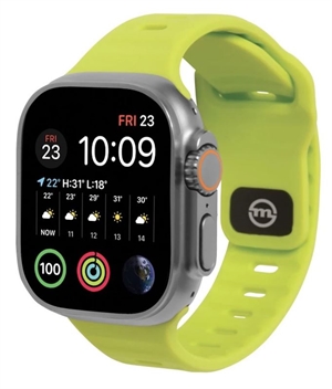 Mobile Origin - Grøn Silikone Rem til Apple Watch 49/45/44 & 42mm