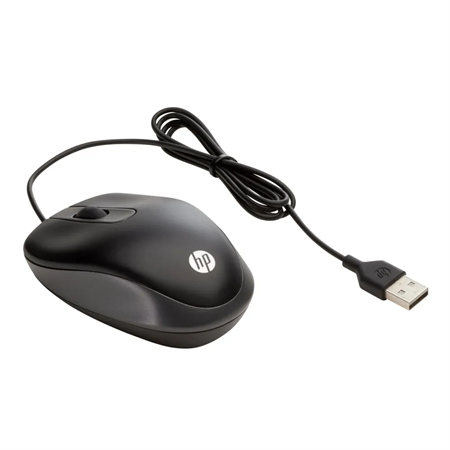 HP Travel Mus USB - Sort