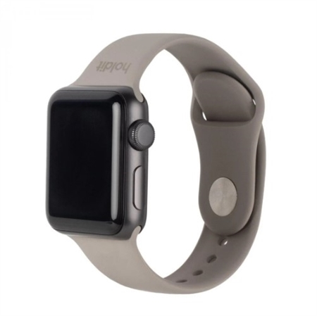 Holdit - Taupe Silikone Rem til Apple Watch 41/40 & 38mm